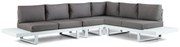 Hoek loungeset 6 personen Aluminium Wit Lifestyle Garden Furniture Lorenzo