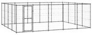 vidaXL Hondenkennel 24,2 m² staal