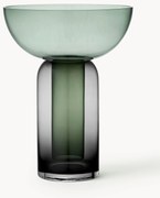 Mondgeblazen glazen vaas Torus, H 33 cm