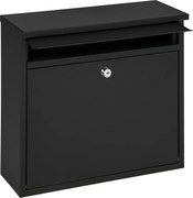 Practo Garden brievenbus Toronto - mat zwart - 10x36x31cm - RAL 9005 MAT