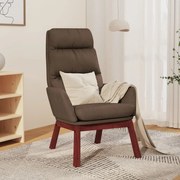 vidaXL Relaxstoel stof taupe