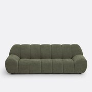 4-zitsbank van chenille fluweel met reliëf, Nuria