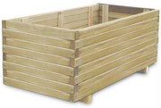 vidaXL Plantenbak verhoogd rechthoekig 100x50x40 cm hout