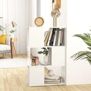 vidaXL Boekenkast/kamerscherm 60x24x94 cm spaanplaat hoogglans wit