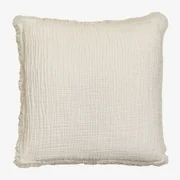 Vierkant Kussen Van Katoengaas (45x45 Cm) Jobert Beige – Crème - Sklum