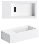 Clou Flush 3 fontein 36x18x9cm kraangat links aluite Wit mat CL/03.13032