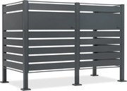 Behuizing voor 2 afvalbakken van 120 l of 240 l Halen CoverTech antraciet