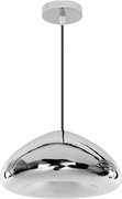 Hangende Glazen Spiegel Plafondlamp APP322-1CP Zilver