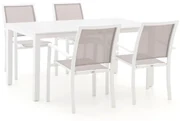Bellagio Anzio/Menzano 160cm dining tuinset 5-delig stapelbaar