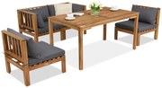 Tuinmeubelen Brunei Apetito 4 Garden Point acacia