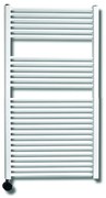 Sanicare elektrische design radiator 60x112cm wit met thermostaat links chroom