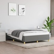 vidaXL Bedframe stof donkergrijs 140x190 cm