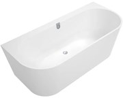 Villeroy & Boch Oberon 2.0 halfvrijstaand bad 180x80cm met paneel alphine white UBQ180OBR9CD00V-01