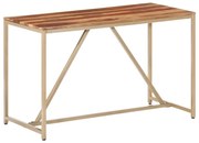 vidaXL Eettafel 120x60x76 cm massief sheeshamhout