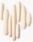 Wandobject Fizan met zandeffect, 2-delig