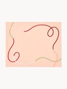 Placemats Sue met abstracte borduurwerk, 2 stuks