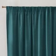 Gordijn in fluweel met aangerimpeld biesje, Velvet