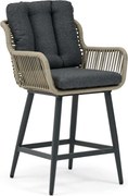Tuinstoel Rope Grijs-antraciet Coco Alto high
