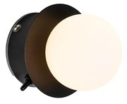 Wandlamp zwart IP44 met schakelaar - Cederic