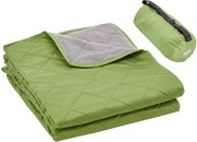 VEVOR Campingdeken 2,08 x 1,4 m, Grote warme stadiondeken, Water- en winddicht, 330 g/m² polyester fleece, Vlamvertragend, Ideaal voor buiten, picknicks, wandelen, sportevenementen, reizen, Tweekleurig