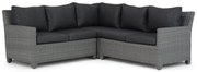 Loungeset 5 personen Wicker Grijs  Garden Collections Lusso