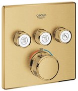 Grohe SmartControl Inbouwthermostaat - 4 knoppen - 15.8x15.8cm - brushed cool sunrise 29126gn0