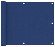 vidaXL Balkonscherm 75x300 cm oxford stof blauw