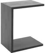 Goossens Bijzettafel Quinze, hout eiken zwart, modern design, 50 x 60 x 35 cm