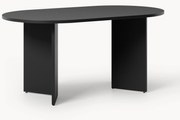 Ovale houten eettafel Toni, 200 x 90 cm