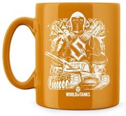 Koffie mok World of Tanks - Sabaton: Knight Orange