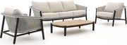 + 15% kassakorting | Stoel-bank loungeset Zavelli | 5 personen | Loungeset Beige | Wicker (vlechtwerk) | Kees Smit Tuinmeubelen