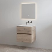 Best Design Splash badkamermeubel 60cm zonder kraangat eiken licht