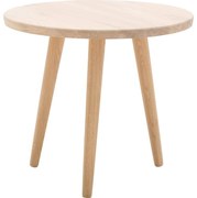 Goossens Hoektafel Bjarte, hout eiken wit, stijlvol landelijk, 50 x 45 x 50 cm