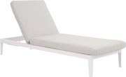 Lifestyle Garden Furniture Mateo Ligbed Met Kussen Wit/earth Aluminium Wit