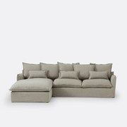 Hoes in polyester, voor hoekbank links, Odna