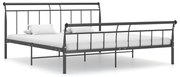 vidaXL Bedframe metaal zwart 160x200 cm