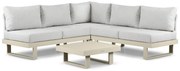Hoek loungeset 5 personen Aluminium Taupe  Lifestyle Garden Furniture Lorenzo
