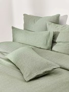 Flanellen dekbedovertrek Wanda met visgraatpatroon