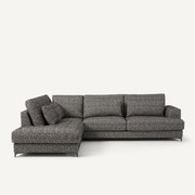 Hoekslaapbank links badstof, Marsile