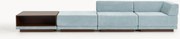 Modulaire bank Colin (4-zits) met salontafel & poef