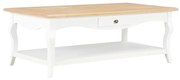 vidaXL Salontafel 110x60x40 cm MDF wit