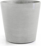 Ecopots bloempot Amsterdam Wheels 60 - Rond - White Grey - Diameter 60 x H56 cm