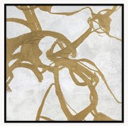 Handbeschilderde canvasdoek Goldplay met houten frame