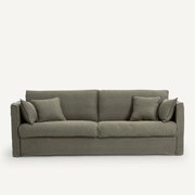 Sofa 3- of 4-zits in dik stonewashed linnen, Camille