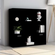 vidaXL Boekenkast 98x30x98 cm spaanplaat zwart