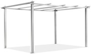 Frame voor metalen terraspergola Barbados 3x4 m wit Garden Point