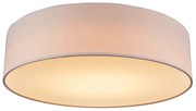 Stoffen Plafondlamp roze 40 cm incl. LED - Drum LED Modern rond Binnenverlichting Lamp