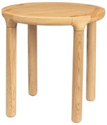 Zuiver Storm Ronde Bijzettafel Eiken - 35 X 35cm.