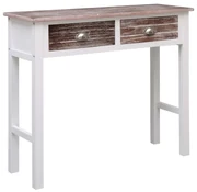vidaXL Wandtafel 90x30x77 cm hout bruin