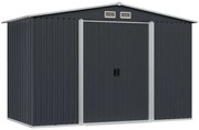 vidaXL Tuinberging 257x205x178 cm staal antraciet